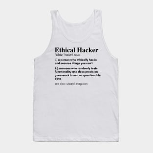 Definition of an Ethical Hacker 2.0 Tank Top